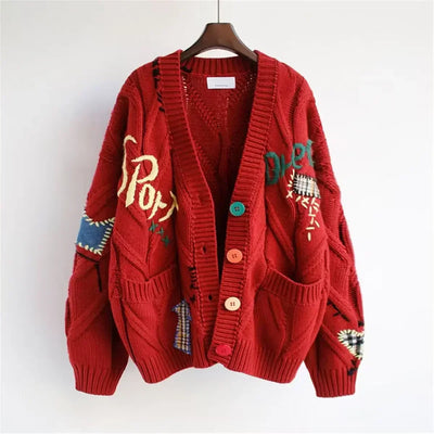 Zoe™ - Embroidered Knitted Cardigan