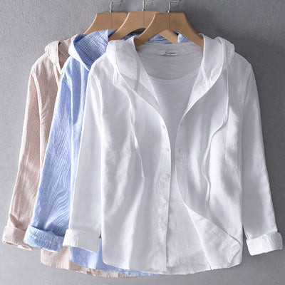Alyssa™ - Lightweight Hooded Blouse