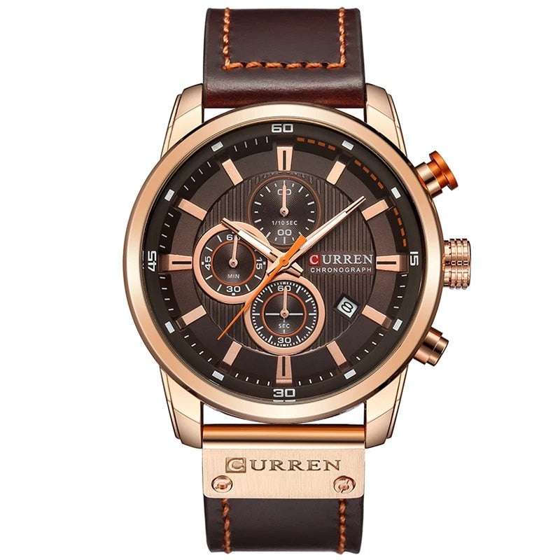 Mason™ - Elegant Quartz Watch with Leather Band
