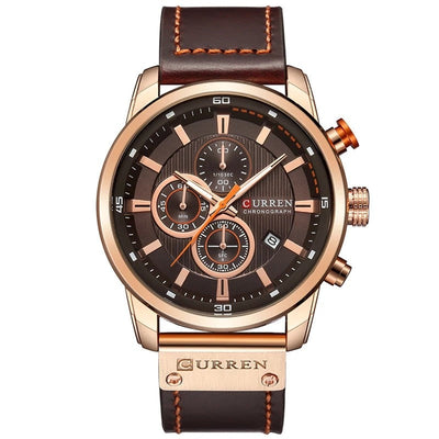 Mason™ - Elegant Quartz Watch with Leather Band