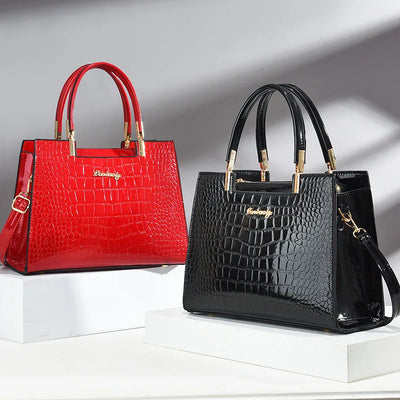 Brooklyn™ Shine | Croc-Embossed Luxury Bag