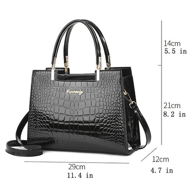 Brooklyn™ Shine | Croc-Embossed Luxury Bag