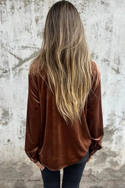 Amelia™ - Elegant And Trendy Velvet Blouse