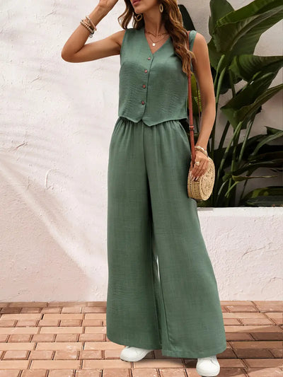 Layla™ - Elegant Sleeveless Two-Piece Set