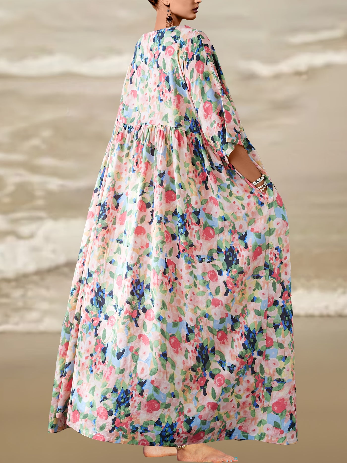 Charlotte™ - Comfortable Floral Maxi Dress
