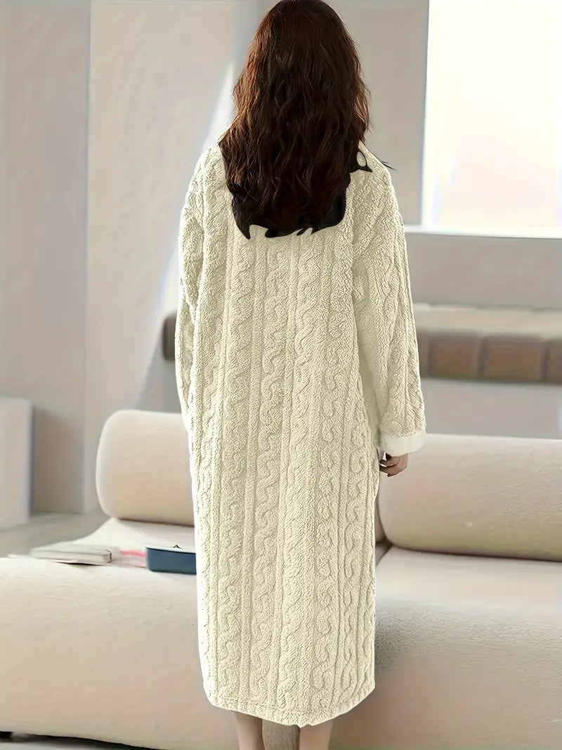 Abigail™ - Jacquard Soft Fleece Winter Dress