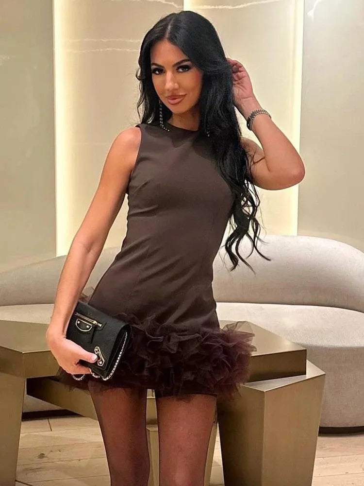Grace™ - Chic Mesh Mini Dress