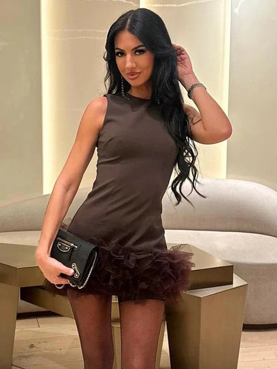 Grace™ - Chic Mesh Mini Dress