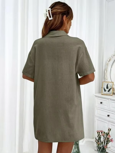 Scarlett™ - Comfortable Linen Shirt and Shorts Set