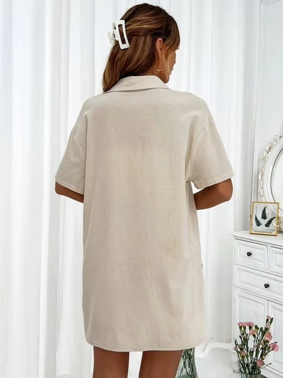 Scarlett™ - Comfortable Linen Shirt and Shorts Set