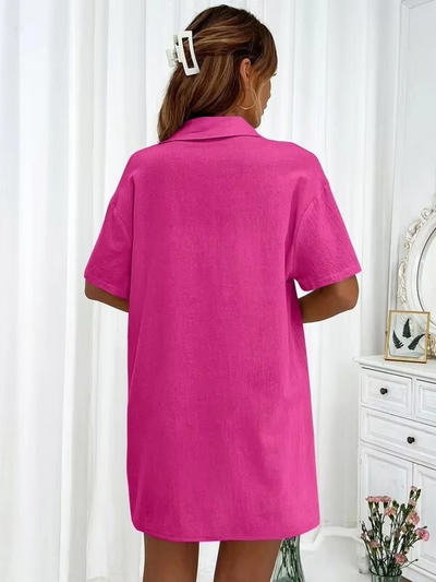 Scarlett™ - Comfortable Linen Shirt and Shorts Set