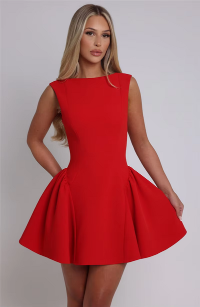 Zoe™ - Stylish Backless High Waist A-line Sexy Mini Dress