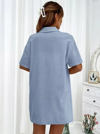 Scarlett™ - Comfortable Linen Shirt and Shorts Set