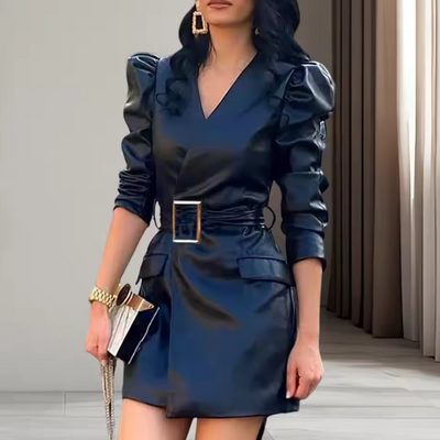 Zoe™ - Stylish V-Neck Slim Fit Dress
