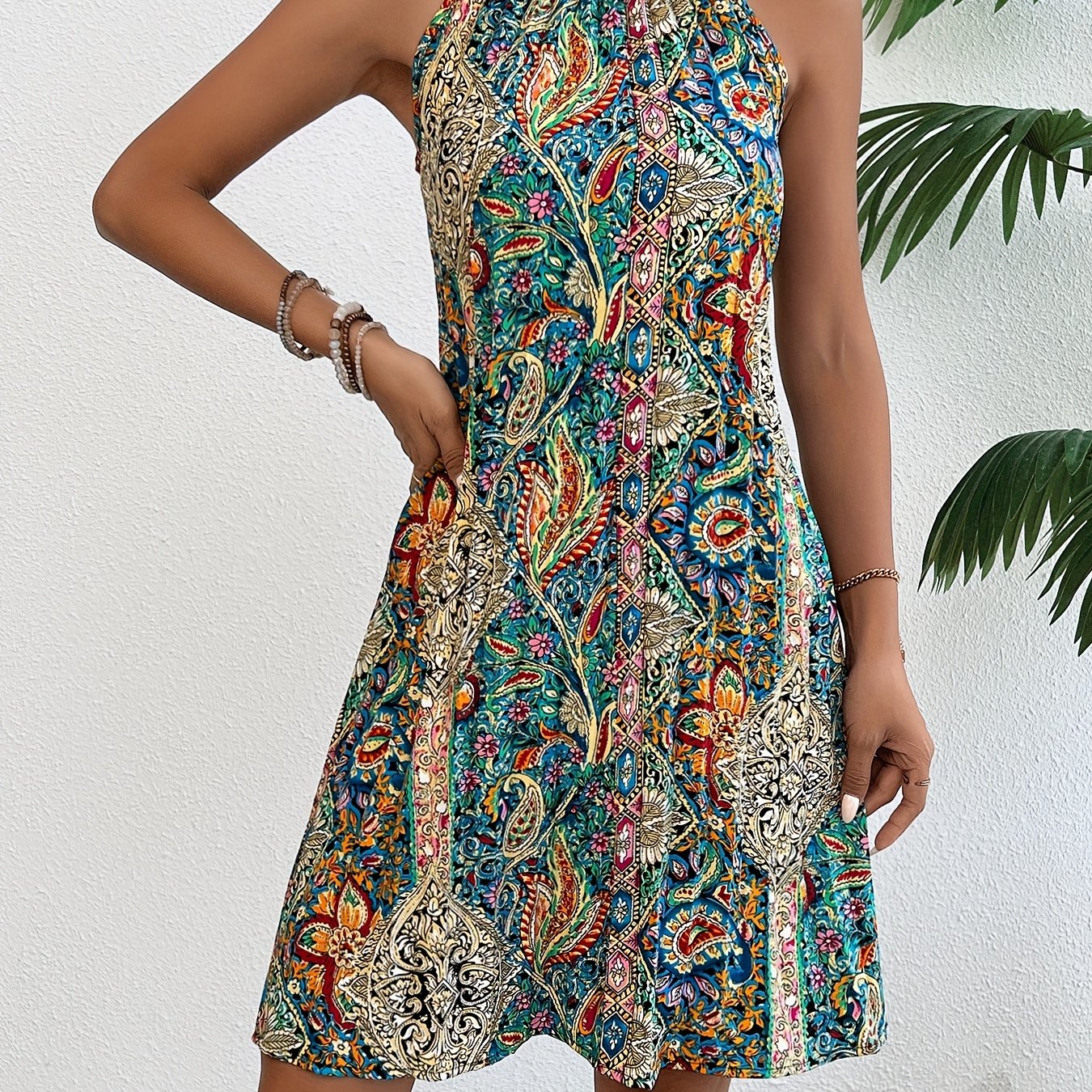 Zoe™ - Elegant Halterneck Dress