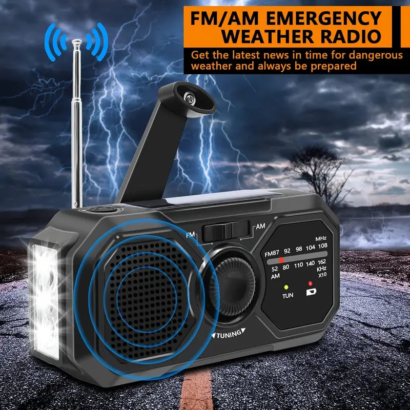 Emergency Radio with AM/FM Radio and Flashlight