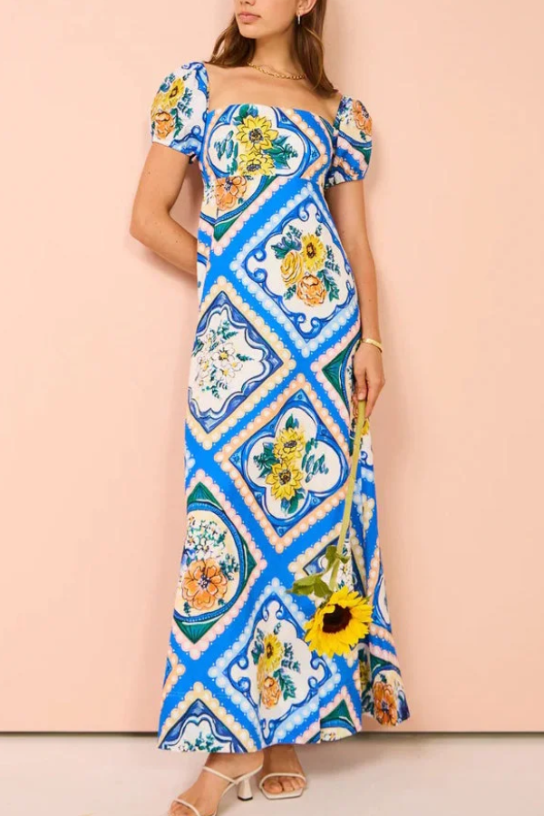 Avery™ - Printed Long Summer Dress