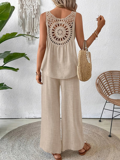 Avery™ - Stylish Sleeveless Tank Top & Pants Set