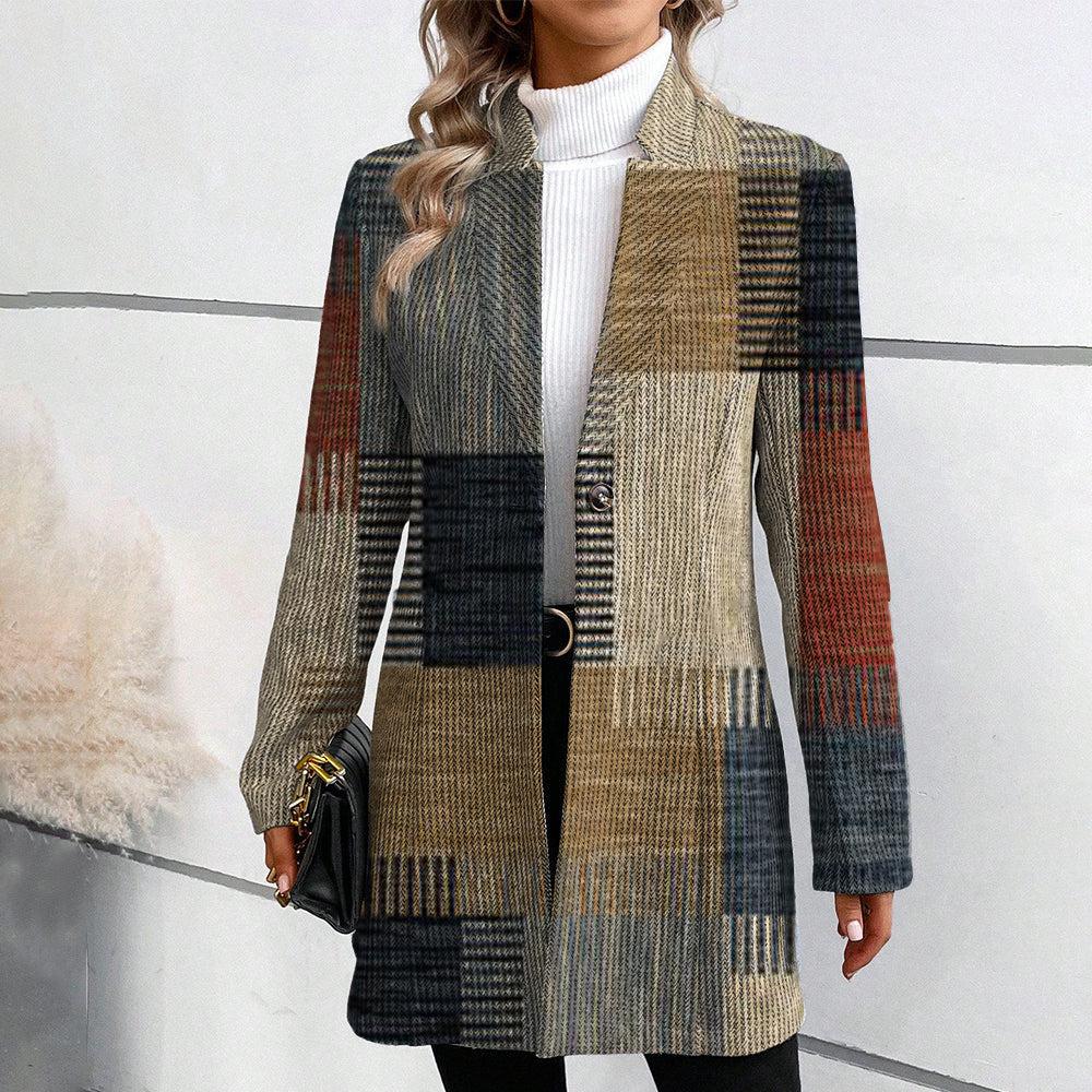 Lina™ - Elegant Blazer With Pattern