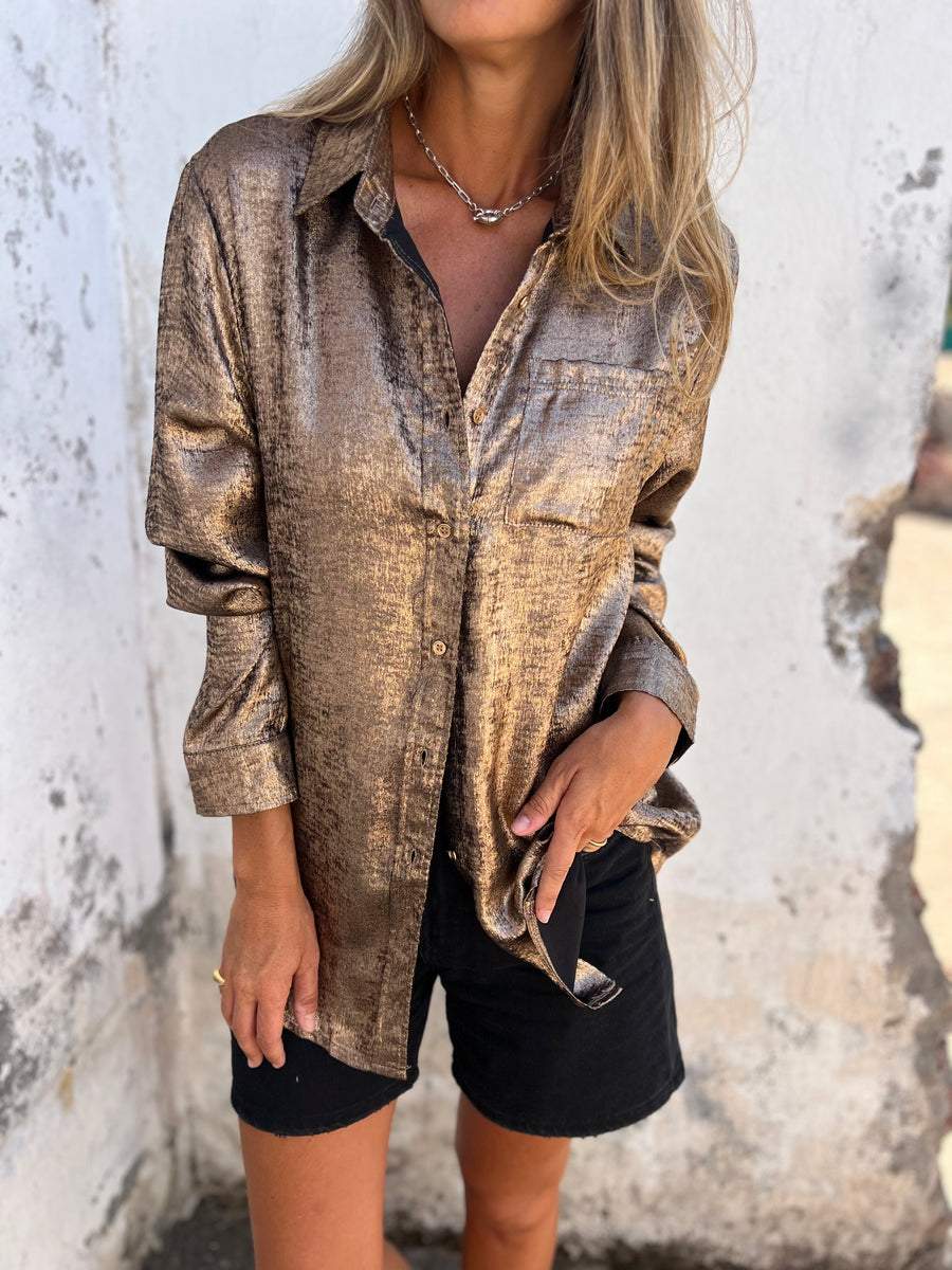 Riley™ - Chic Shimmer Shirt