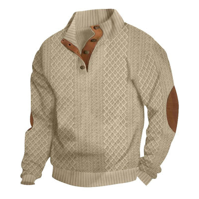 Logan™ - Comfortable Stand Collar Long Sleeve Knitted Pullover