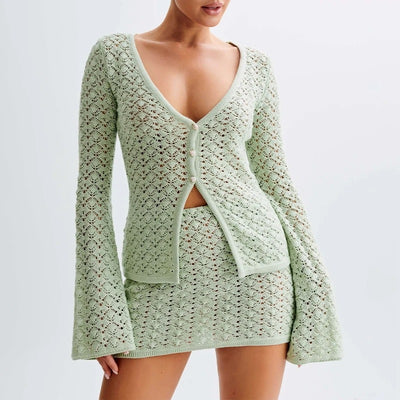 Aria™ - Stylish Knit Hollow Out 2 Piece-Set