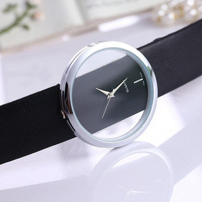 Olivia™ - Elegant Transparent Dial Quartz Watch