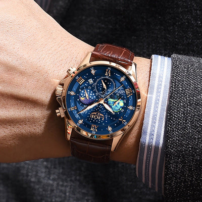 Caleb™ - Elegant Moonphase Watch