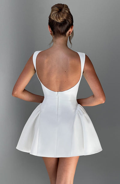 Zoe™ - Stylish Backless High Waist A-line Sexy Mini Dress