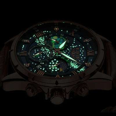 Caleb™ - Elegant Moonphase Watch
